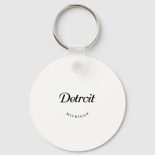 Detroit MI Sleutelhanger (Voorkant)