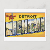  Detroit, MIchigan Briefkaart (Voorkant)