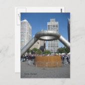 Detroit, Michigan Briefkaart (Voorkant / Achterkant)