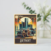Detroit, Michigan |  Briefkaart (Staand voorkant)