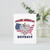 Detroit Michigan Briefkaart (Staand voorkant)