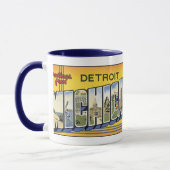 Detroit, MIchigan Briefkaart Mok (Links)