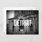 Detroit Michigan Central Station Briefkaart (Voorkant / Achterkant)
