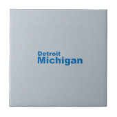 Detroit, Michigan Ceramic Tile Tegeltje (Voorkant)