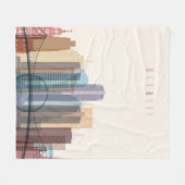 Detroit, Michigan | City Skyline Fleece Deken (Voorkant (Horizontaal))