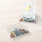 Detroit, Michigan | City Skyline Glazen Onderzetter (Schuin)