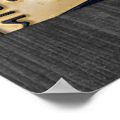 Detroit Michigan City Skyline License Bord Art Poster (Hoek)