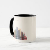 Detroit, Michigan | City Skyline Mok (Voorkant links)