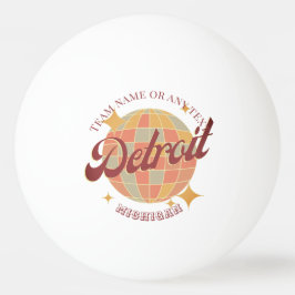 Detroit Michigan City tafeltennis Pingpongbal