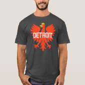 Detroit Michigan Dyngus Dag Poolse Pride MI T-shirt (Voorkant)