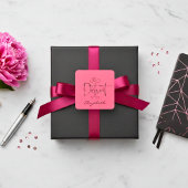 Detroit Michigan Est 1701 "Jouw naam" Pink Vierkante Sticker