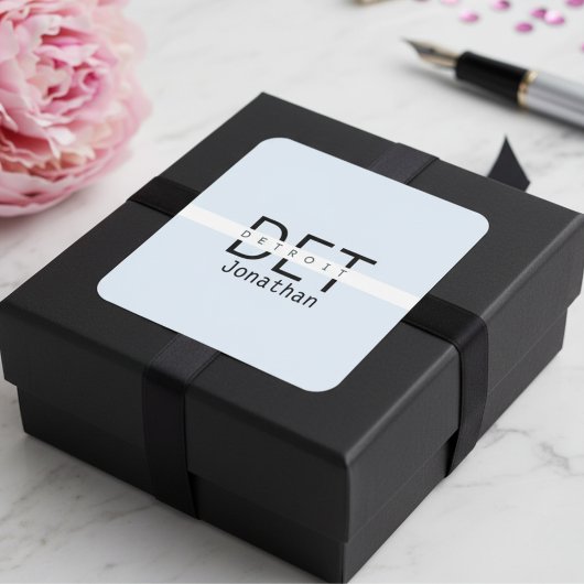 Detroit Michigan gepersonaliseerde Sticker