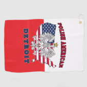 Detroit Michigan Golfhanddoek (Horizontaal)