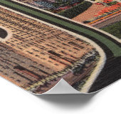 Detroit, Michigan - Grote letterscènes Poster (Hoek)