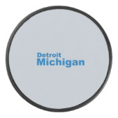 Detroit, Michigan Hockey Puck (Voorkant)