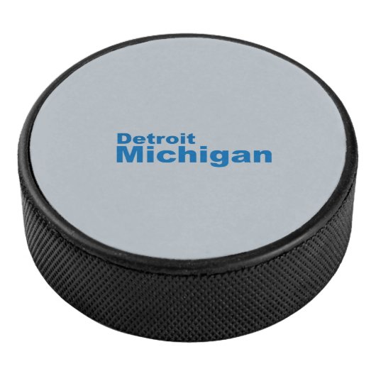Detroit, Michigan Hockey Puck (3/4)