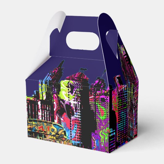 Detroit Michigan in graffiti Bedankdoosjes (Achterkant)