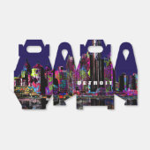 Detroit Michigan in graffiti Bedankdoosjes (Uitgevouwen)