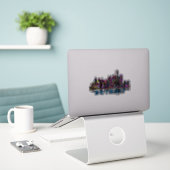 Detroit Michigan in graffiti Sticker (Laptop op bureau)