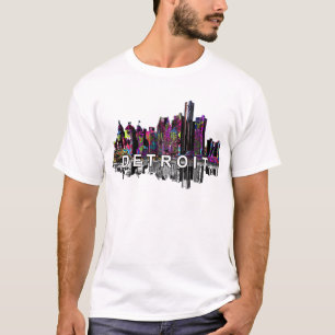 Detroit Michigan in graffiti T-shirt