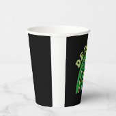 Detroit Michigan Irish Shamrock Kawaii Rainbo St Papieren Bekers (Rechts)