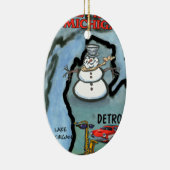 Detroit Michigan Keramisch Ornament (Rechts)