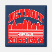 Detroit, Michigan Magneet (Voorkant)