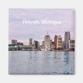 Detroit Michigan Magnet (Voorkant)