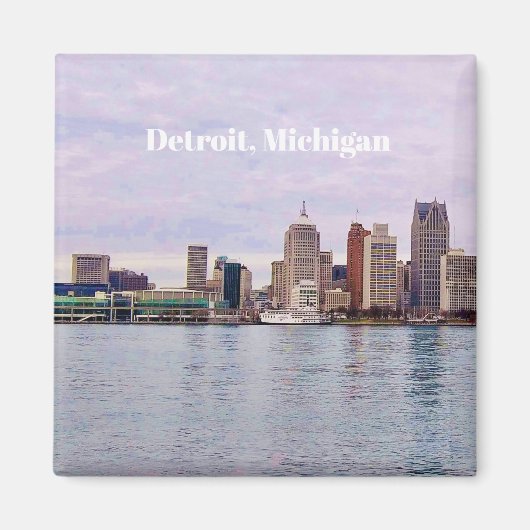 Detroit Michigan Magnet  (Voorkant)