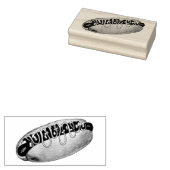 Detroit Michigan MI Coney Island Hot Dog Hotdog Rubberstempel (Gestempeld)