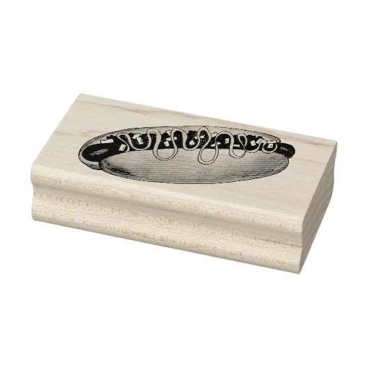 Detroit Michigan MI Coney Island Hot Dog Hotdog Rubberstempel (Stempel)