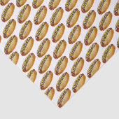 Detroit Michigan MI Coney Island Hot Dog Hotdog Tissuepapier (Detail)