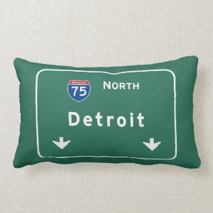 Detroit Michigan mi Interstate Highway Freeway : Kussen