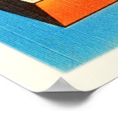 Detroit Michigan MI Old Vintage Travel Souvenir Poster (Hoek)