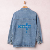 Detroit Michigan Michigander Sunday Lion Knee Pet Denim Jacket (Hangar)
