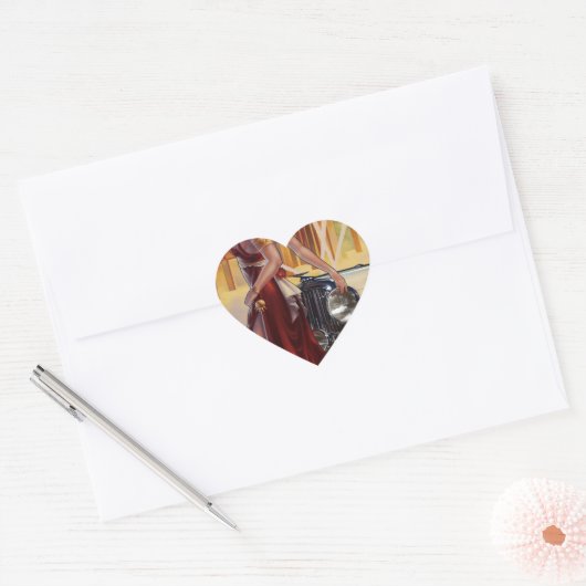 Detroit, Michigan | Motorstad Hart Sticker (Envelop)