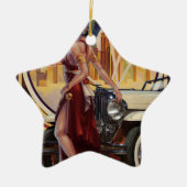 Detroit, Michigan | Motorstad Keramisch Ornament (Voorkant)