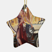 Detroit, Michigan | Motorstad Keramisch Ornament (Links)