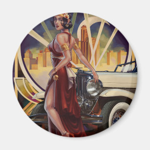 Detroit, Michigan Motorstad Magneet