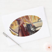 Detroit, Michigan | Motorstad Ovale Sticker (Envelop)