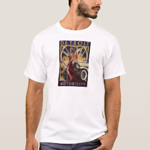 Detroit, Michigan Motorstad T-shirt