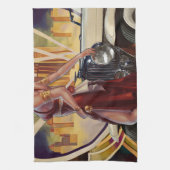 Detroit, Michigan | Motorstad Theedoek (Verticaal)