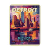 Detroit, Michigan | oldtimerreis Magneet (Verticaal)
