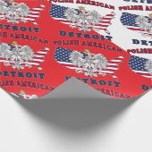 Detroit Michigan Polish Cadeaupapier (Hoek)