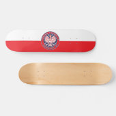 Detroit Michigan Polish Eagle Persoonlijk Skateboard (Horizontaal)