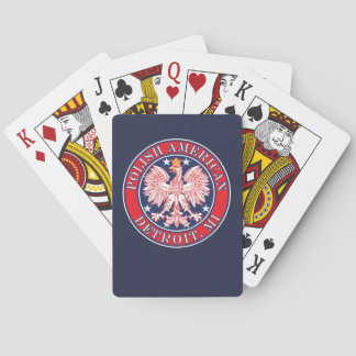 Detroit Michigan Polish Eagle Pokerkaarten
