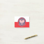 Detroit Michigan Polish Eagle Post-it® Notes (Op bureau)