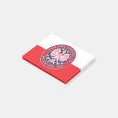 Detroit Michigan Polish Eagle Post-it® Notes (Schuin)