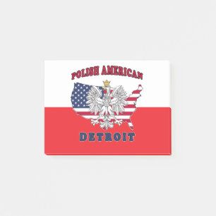 Detroit Michigan Polish Post-it® Notes