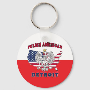 Detroit Michigan Polish Sleutelhanger